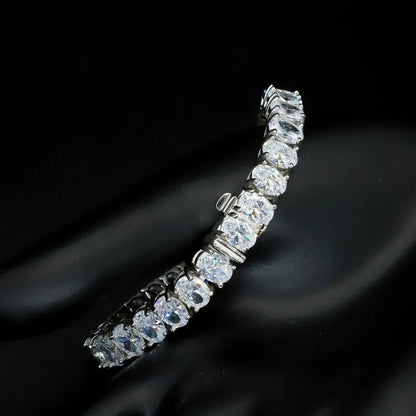 Bracelet Tennis Zircon — Argent Sterling S925