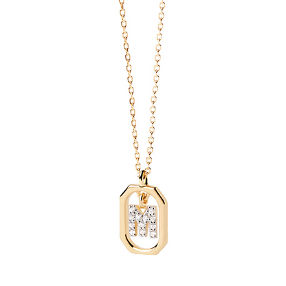 Collier Initiale — Argent S925 Plaqué Or 18K