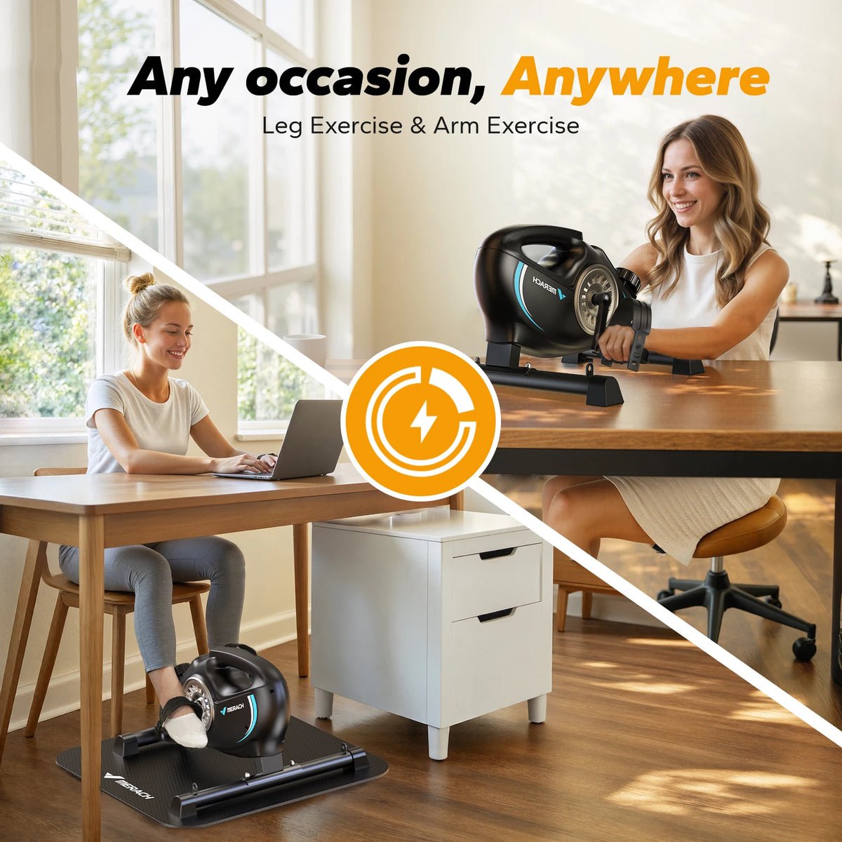 Pédalier de bureau magnétique connecté avec écran LCD