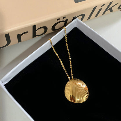 Collier Coquillage Superposé — Plaqué Or 18K