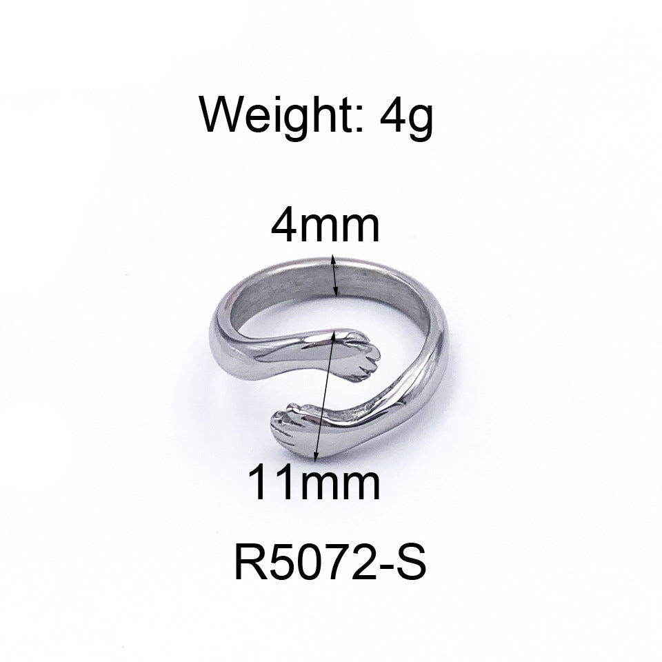 Bague Ellipse — Plaqué Or 18K