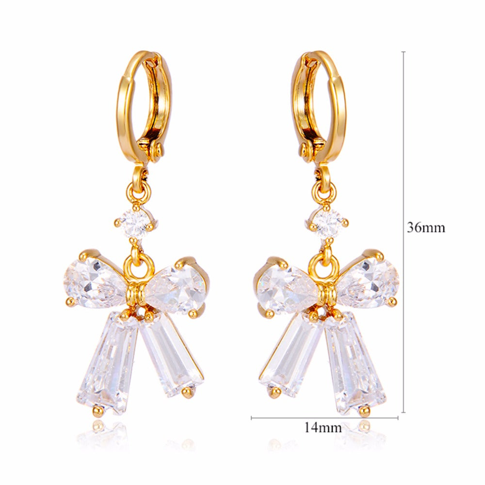 Boucles Nœud Lumière — Plaqué Or 18K