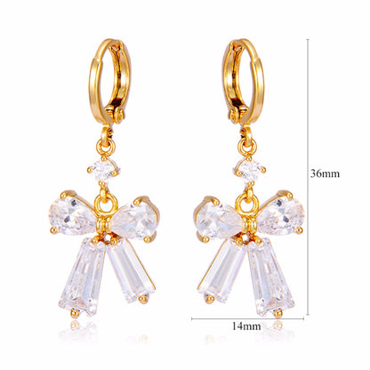 Boucles Nœud Lumière — Plaqué Or 18K