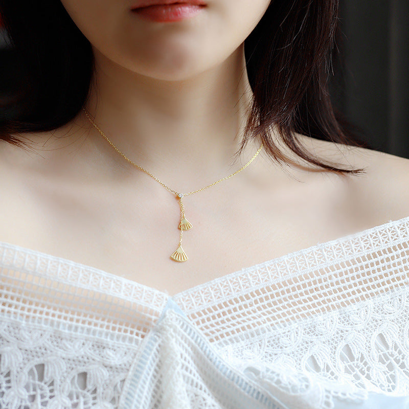 Collier Ginkgo — Argent Sterling S925