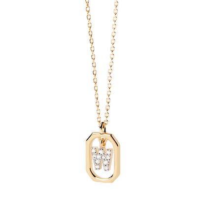 Collier Initiale — Argent S925 Plaqué Or 18K