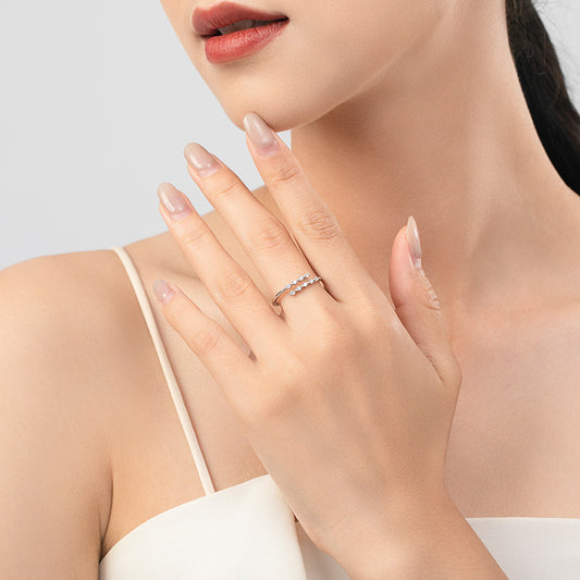 Bague Géométrique – Argent Sterling S925