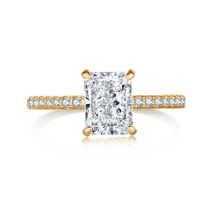 Bague Géométrique – Argent Sterling S925 & Zirconia