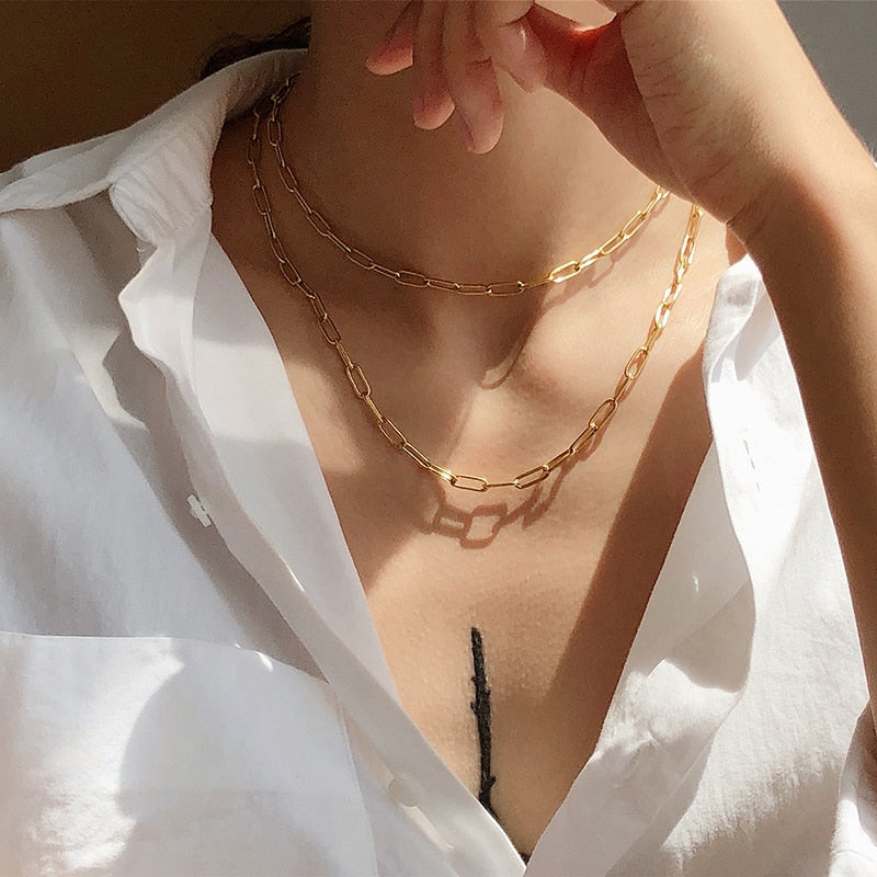 Collier Torsade — Plaqué Or 18K