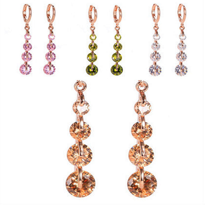 Boucles Goutte Pavée — Plaqué Or 18K