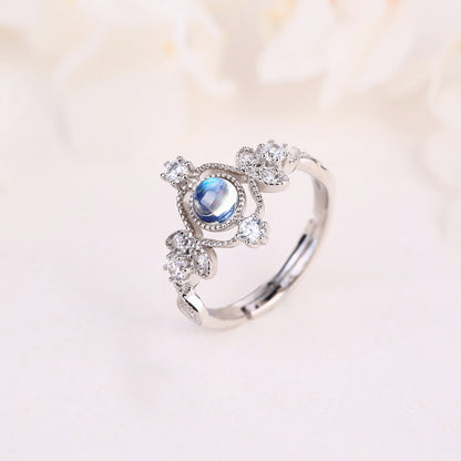 Bague Pierre de Lune — Argent S925