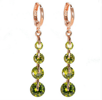 Boucles Goutte Pavée — Plaqué Or 18K