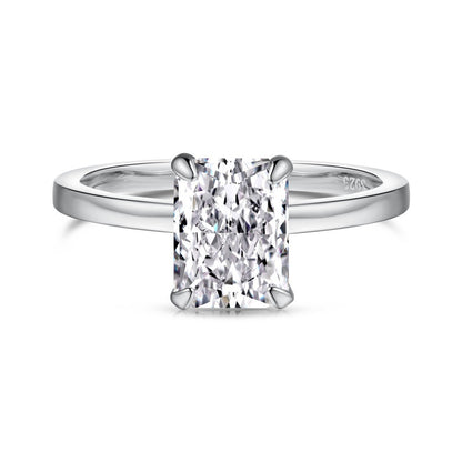 Bague Géométrique – Argent Sterling S925 & Zirconia