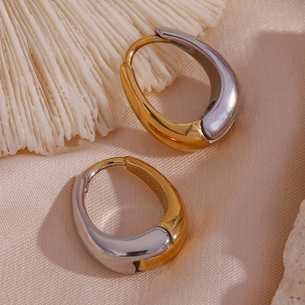 Boucles Mini Poire — Acier 316L Plaqué Or 18K
