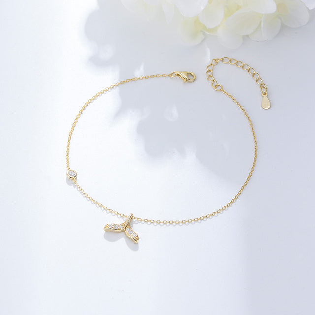 Bracelet de Cheville Sirène — Argent Sterling S925