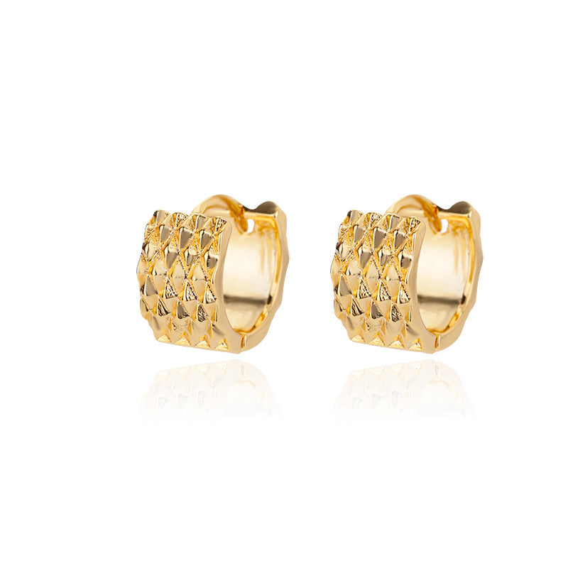 Créoles Géométriques — Plaqué Or 18K