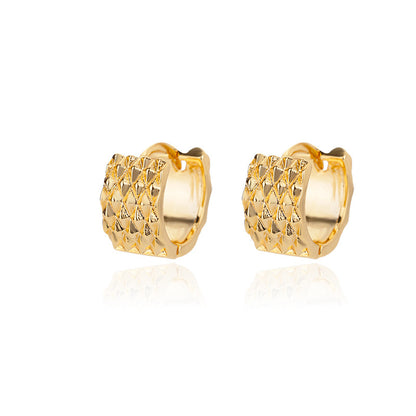 Créoles Géométriques — Plaqué Or 18K