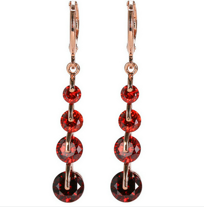 Boucles Goutte Pavée — Plaqué Or 18K