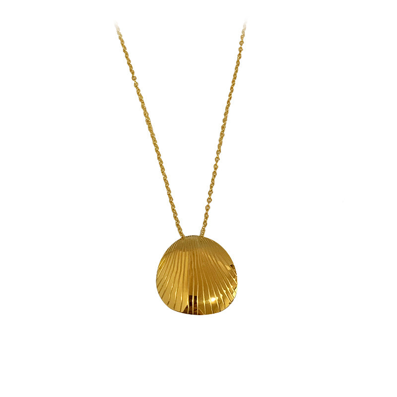 Collier Coquillage Superposé — Plaqué Or 18K