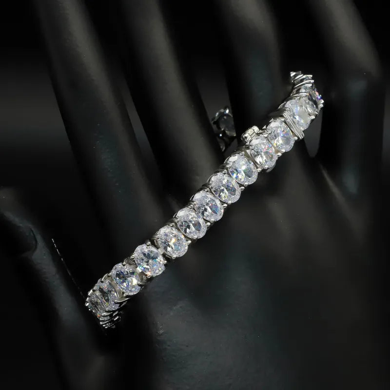 Bracelet Tennis Zircon — Argent Sterling S925