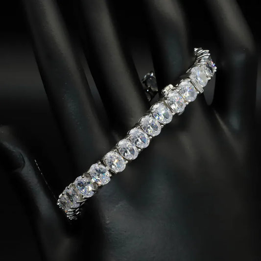 Bracelet Tennis Zircon — Argent Sterling S925