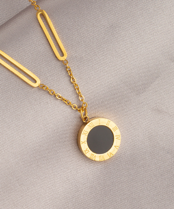 Collier Papillon Céramique — Plaqué Or 18K