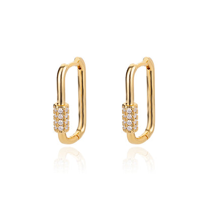 Créoles Géométriques — Plaqué Or 18K