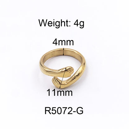 Bague Ellipse — Plaqué Or 18K