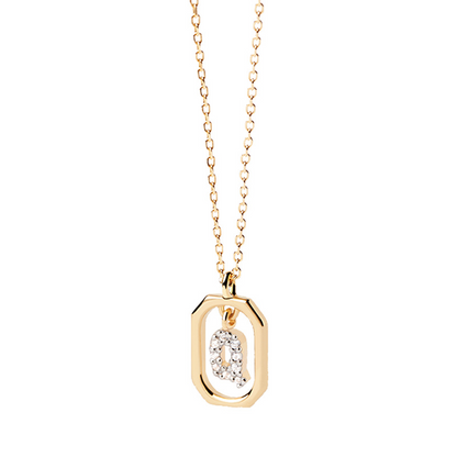 Collier Initiale — Argent S925 Plaqué Or 18K