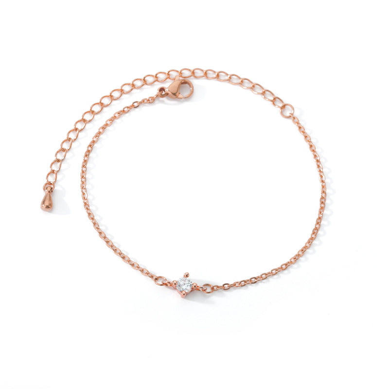 Bracelet Ligne Pavée — Plaqué Or 18K