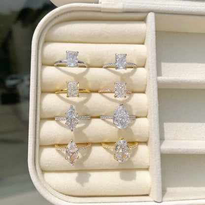 Bague Géométrique – Argent Sterling S925 & Zirconia