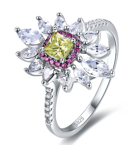 Bague Tournesol — Argent S925