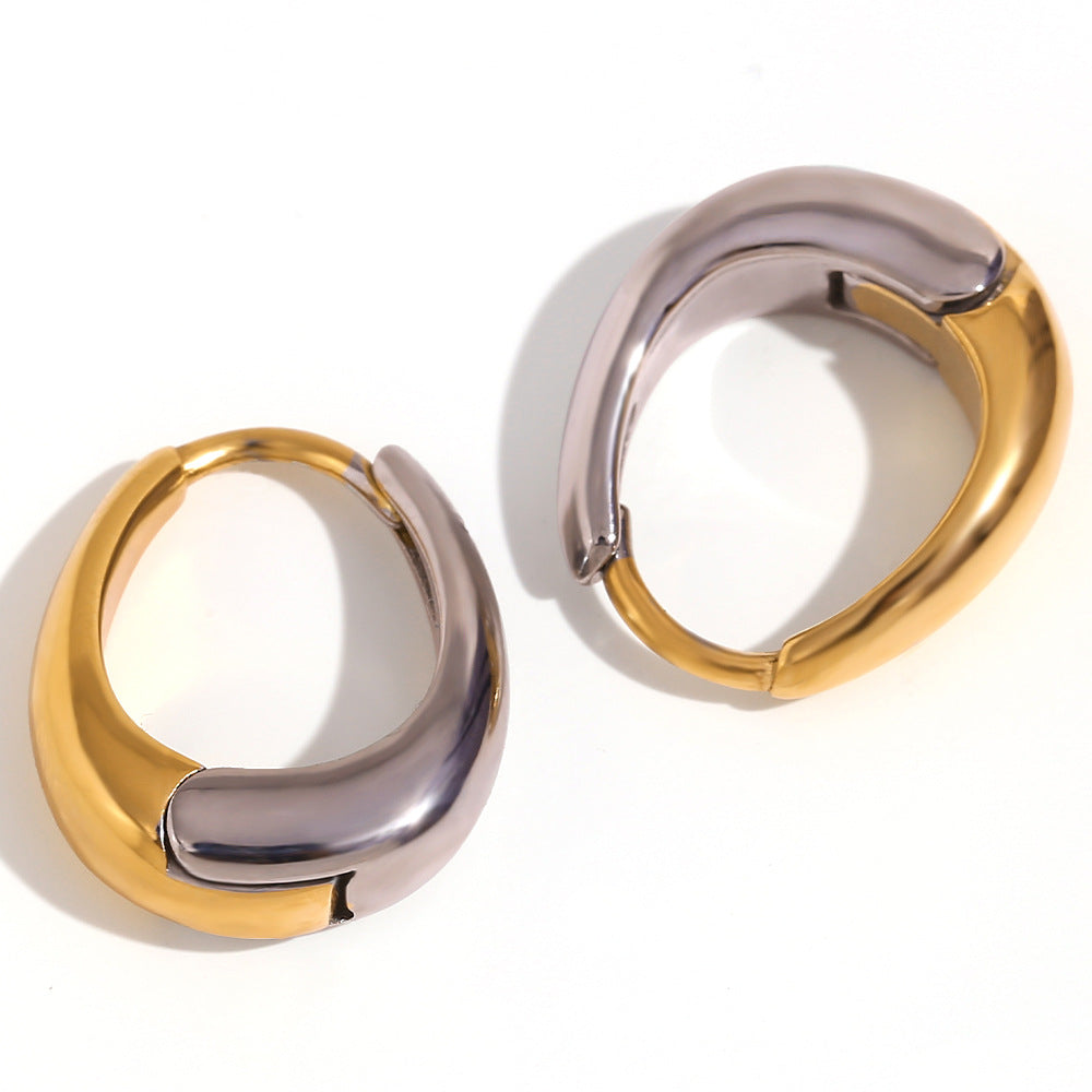Boucles Mini Poire — Acier 316L Plaqué Or 18K