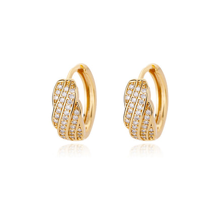 Créoles Géométriques — Plaqué Or 18K