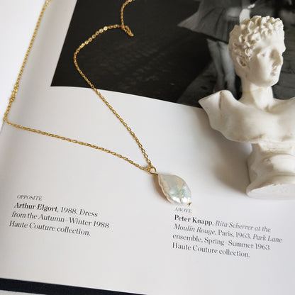 Collier Perle Baroque — Argent Sterling S925