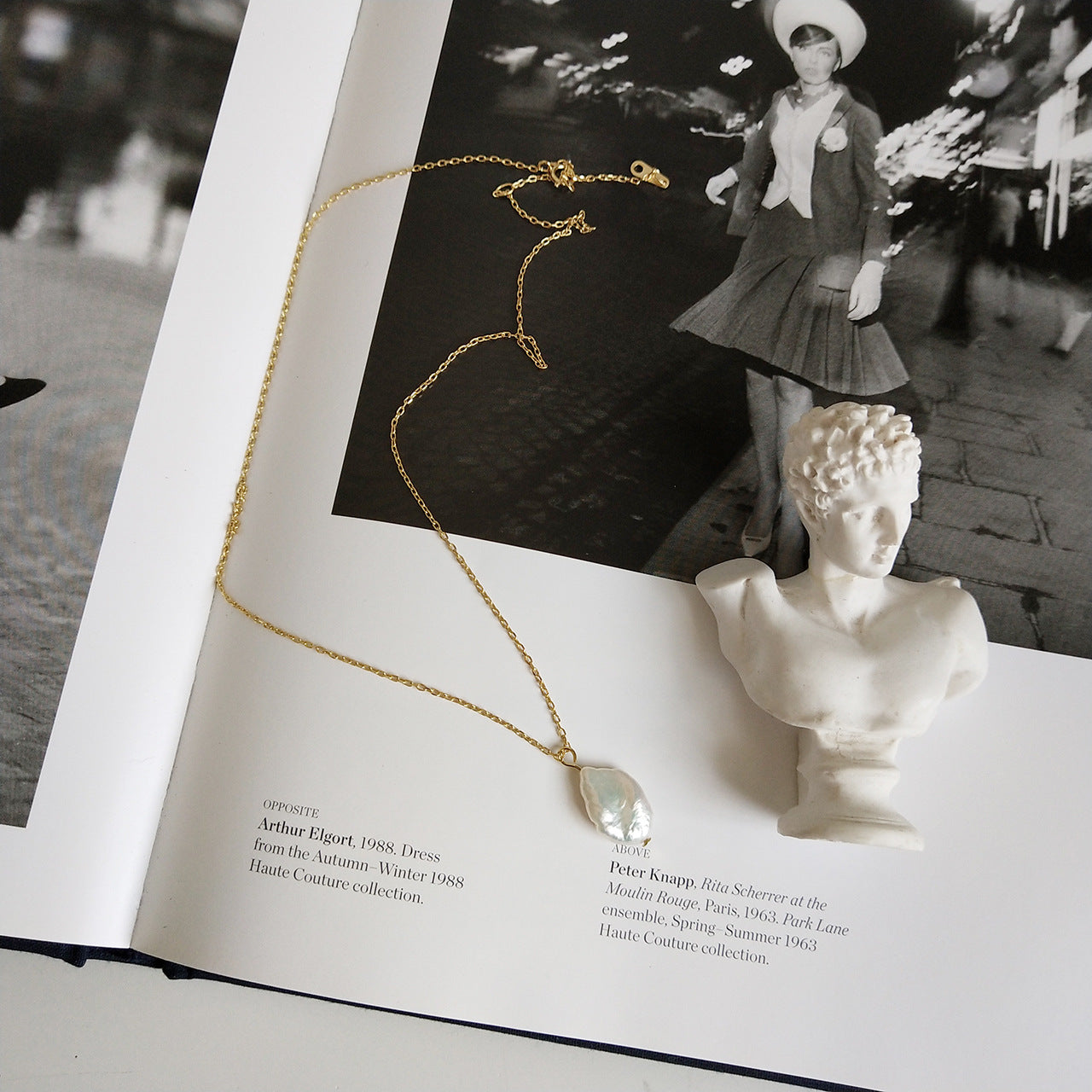 Collier Perle Baroque — Argent Sterling S925