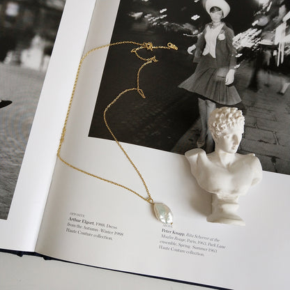 Collier Perle Baroque — Argent Sterling S925