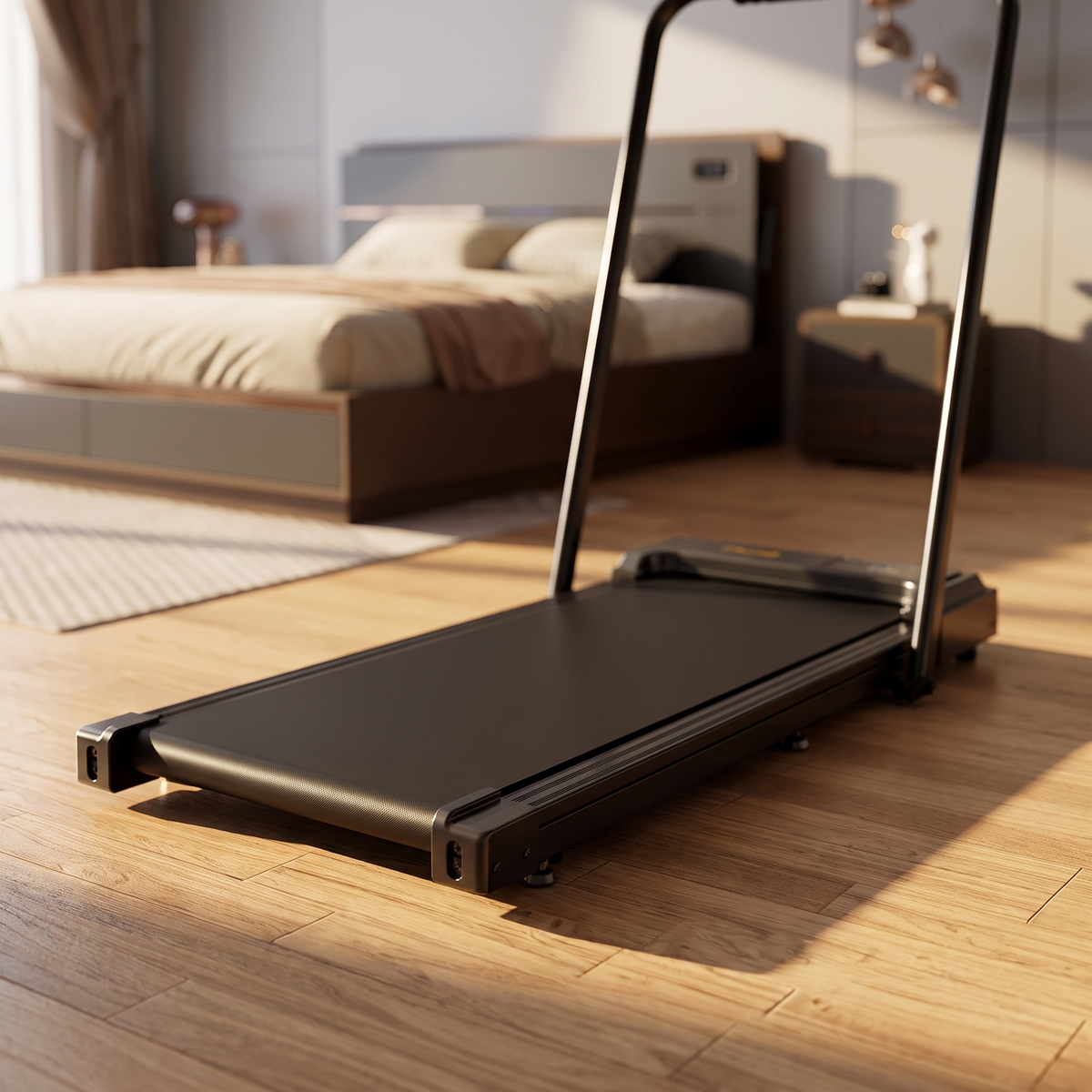 Tapis de marche et de course pliable pour le bureau, vue de détail