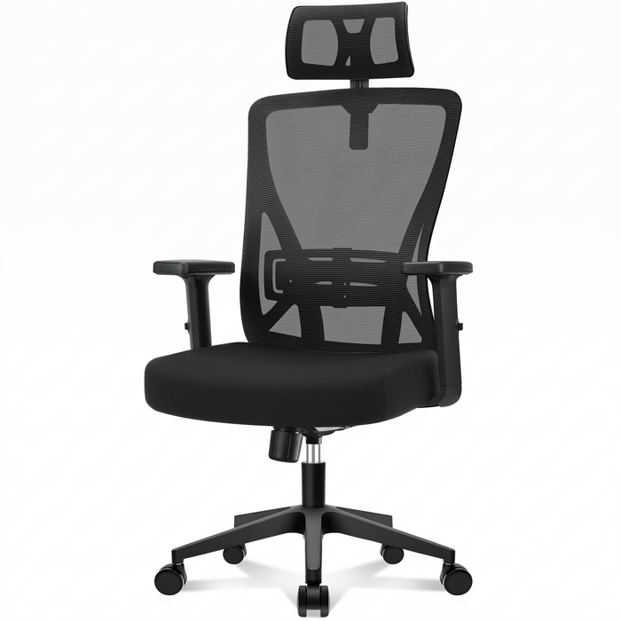 Fauteuil de bureau en maille respirante avec têtière réglable