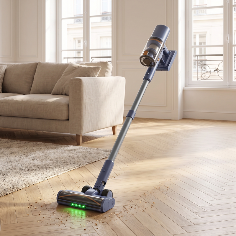 Aspirateur balai sans fil 650 W avec écran tactile
