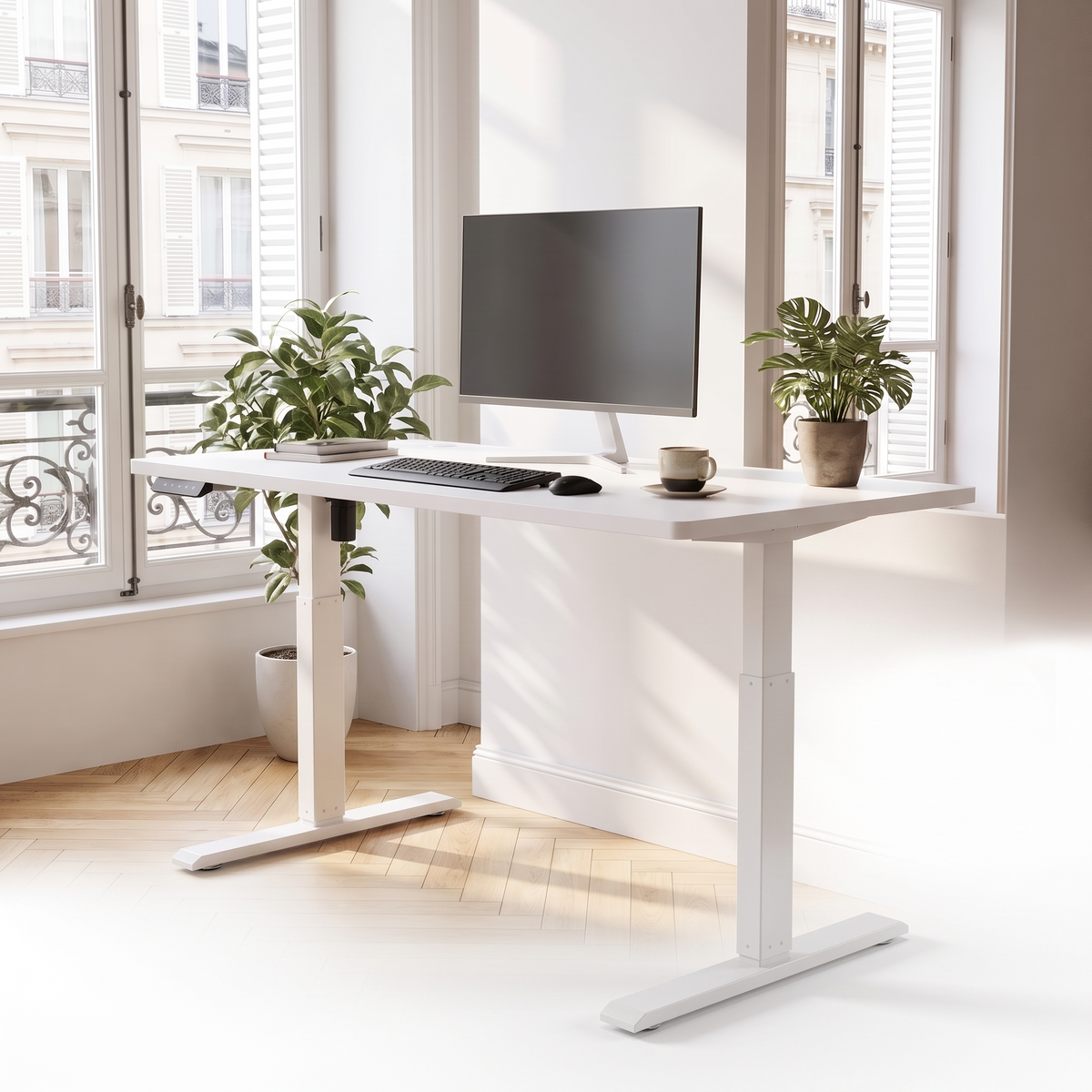 Bureau électrique à écran tactile, trois mémoires et prise USB