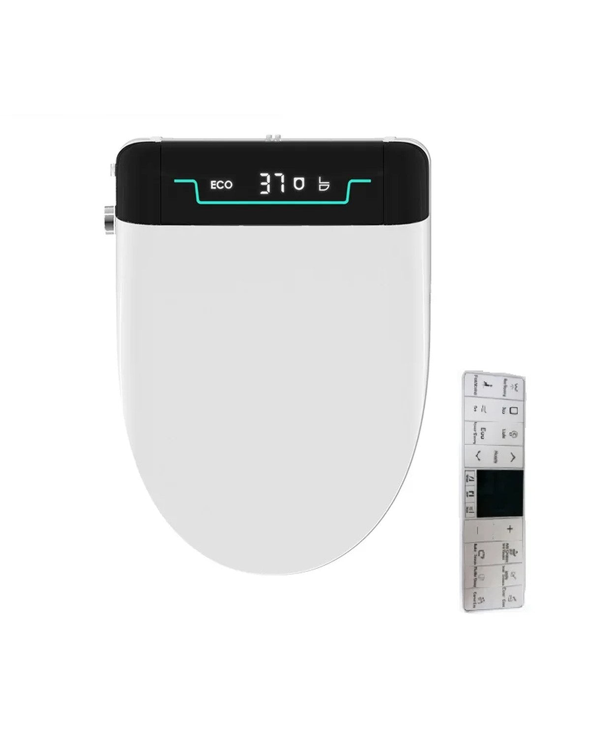 Abattant WC lavant à écran avec sa télécommande
